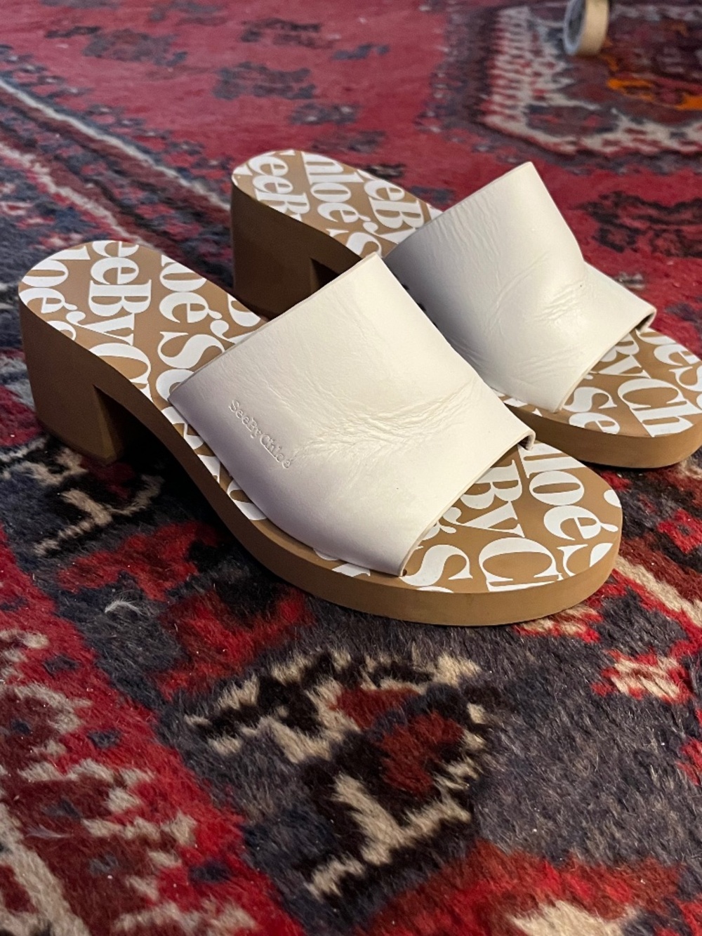 See by Chloé White Essie Heeled Sandals - IT 39